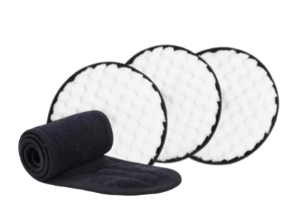 Pack Disques démaquillants réutilisables + Bandeau cheveux OFFERT